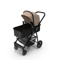 Foldable Sleeping Bassinet Beige PNG & PSD Images
