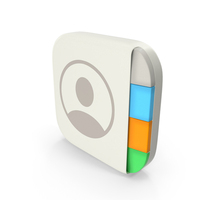 iPhone iOS Contacts Icon PNG & PSD Images