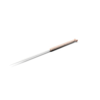 Short Acupuncture Needle Gold PNG & PSD Images