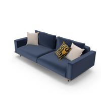 Rolf Benz Volo Blue Sofa PNG & PSD Images