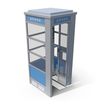 Vintage Public Telephone Booth PNG & PSD Images
