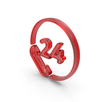 24 Hours Calling Outline Icon PNG & PSD Images