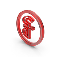 Glass Cambodian Riel Currency Outline Icon PNG & PSD Images