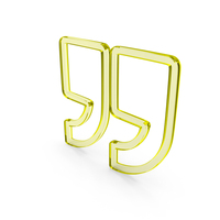 Inverted Commas Outline Icon PNG & PSD Images