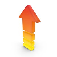 Arrow Red Yellow Up PNG & PSD Images