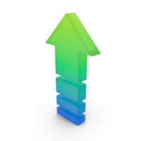 Arrow Green Blue Up PNG & PSD Images
