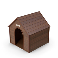Dark Wood Dog House PNG & PSD Images