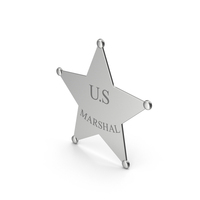 Western U.S Marshal Badge PNG & PSD Images
