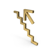 Gold Stairs Up Left PNG & PSD Images
