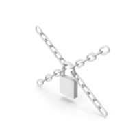 Monochrome Chained Padlock PNG & PSD Images