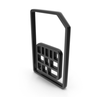 Sim Card Outline Icon PNG & PSD Images