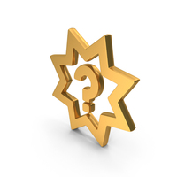 Gold Question Mark Icon PNG & PSD Images