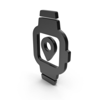 Smart Watch With Location Map Icon PNG & PSD Images