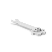 Monochrome Wrench And Gear PNG & PSD Images