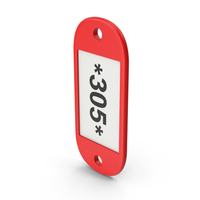 Hotel Room Number Tag PNG & PSD Images