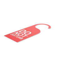 Do Not Disturb Hotel Room Door Tag PNG & PSD Images