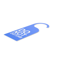Do Not Disturb Hotel Room Door Tag PNG & PSD Images