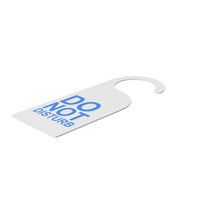 Do Not Disturb Hotel Room Door Tag PNG & PSD Images