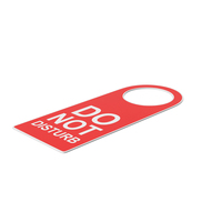 Do Not Disturb Hotel Room Door Tag PNG & PSD Images