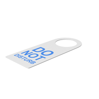 Do Not Disturb Hotel Room Door Tag PNG & PSD Images