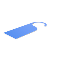 Blue Hotel Room Door Tag PNG & PSD Images