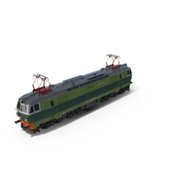 Green Electric Locomotive ET-22 PNG & PSD Images