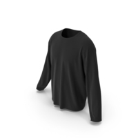 Black Men Long Sleeve Tshirt PNG & PSD Images