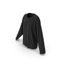 Black Women Long Sleeve Tshirt PNG & PSD Images