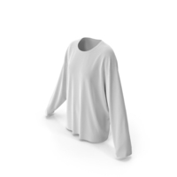 White Women Long Sleeve Tshirt PNG & PSD Images