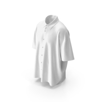 White Oversized Men Shirt PNG & PSD Images