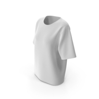 White Oversized Women Tshirt PNG & PSD Images