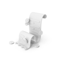 Cash Receipt Icon White PNG & PSD Images