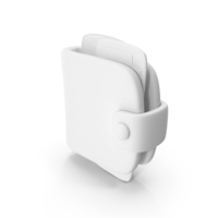 White Wallet With Money Icon PNG & PSD Images