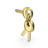 keys 3d Icon Gold PNG & PSD Images
