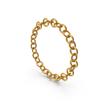 Gold Circular Chain Ring Icon PNG & PSD Images