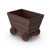 Wild West Rusty Mine Cart PNG & PSD Images