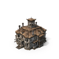 Old House Victorian Abandoned PNG & PSD Images
