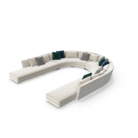 Minoiit Seymour Circle Modular Sofa PNG & PSD Images