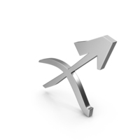 Sagittarius Astrology Symbol Silver PNG & PSD Images
