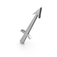Sagittarius Astrology Symbol Silver PNG & PSD Images