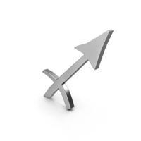 Sagittarius Astrology Symbol Silver PNG & PSD Images