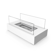 White Bio-Ethanol Burner Switched Off PNG & PSD Images