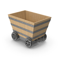 Wooden Mine Cart PNG & PSD Images