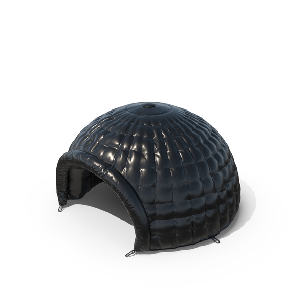 Inflatable Dome Tent Black PNG & PSD Images