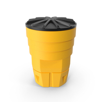 Sandy Impact Attenuator Sand Barrel PNG & PSD Images