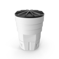 White Industrial Plastic Drum PNG & PSD Images