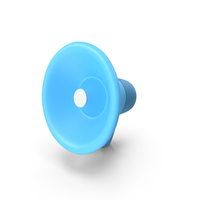 Blue Megaphone Diagonal Icon PNG & PSD Images