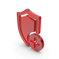 Glass Add File Protection Icon PNG & PSD Images