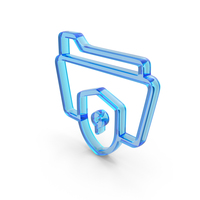 Glass Folder Protection Icon PNG & PSD Images