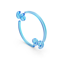 Glass Round Inverted Commas Icon PNG & PSD Images